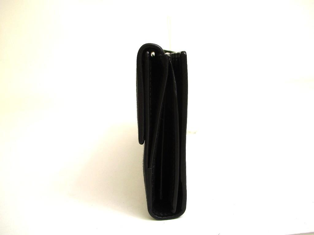 Authentic GUCCI Black GG Denim Canvas Leather Horse bit Flap Wallet #a993  Refurbished