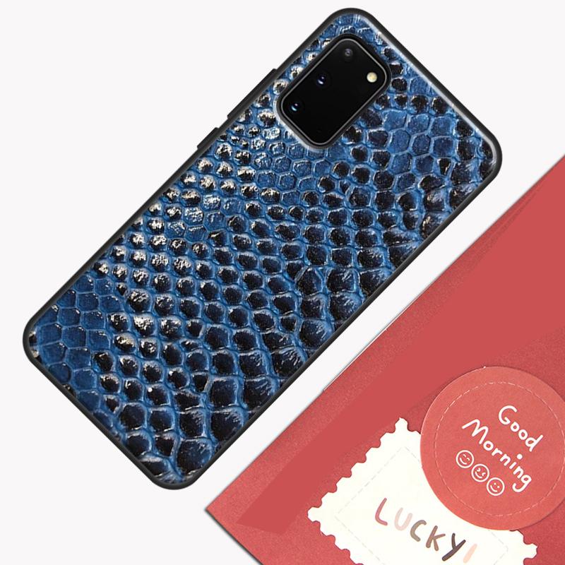 Snake Skin Phone Case For Samsung Galaxy S25 S24 S20 S21 S22 S23 Ultra S9 S10 Plus S23 FE Cover Shell