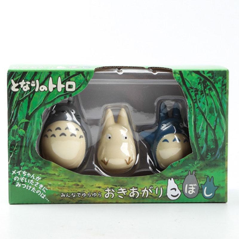 

Очаровательная кукла Тоторо из Studio Ghibli, изготовленная из ПВХ и смолы, мультяшная, аниме, коллекционная, набор из 3 персонажей, персонажи) Style A