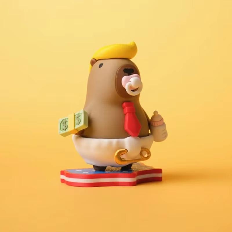 Funny 3D Printed Capybara Magnetic Figures Journey to the West Cartoon Ornament Desk Decor for Home Office Collectible Gifts