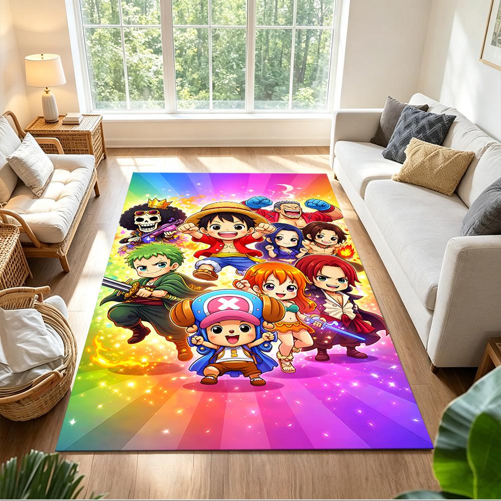 One Piece Adventure Journey Non-Slip Home Carpet Design for Office Decor Living Room Gift