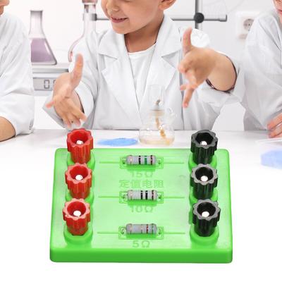 Physical Fixed Resistance 5/10/15 Ohm STEM Learning Toy Physical Experiment Equipment for Classroom Science Study