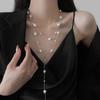 Korean Vintage Pearl Sweater Necklace - Autumn/Winter High-End Fashionable Accessory