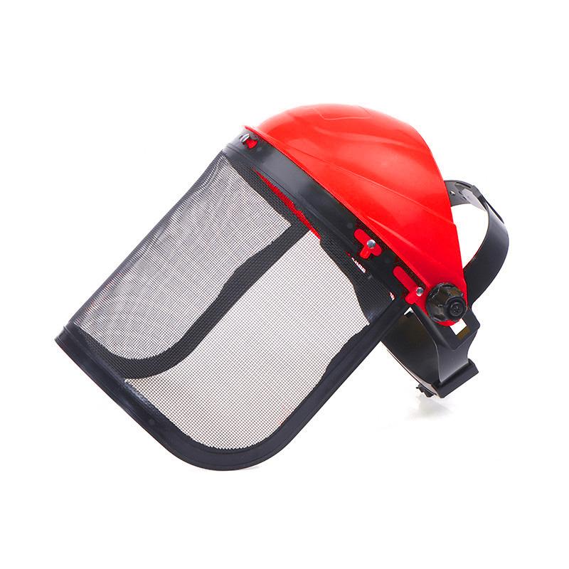 

1 шт. защитный шлем для садового триммера с защитной маской для всего лица и кустореза для защиты лесного хозяйства красный