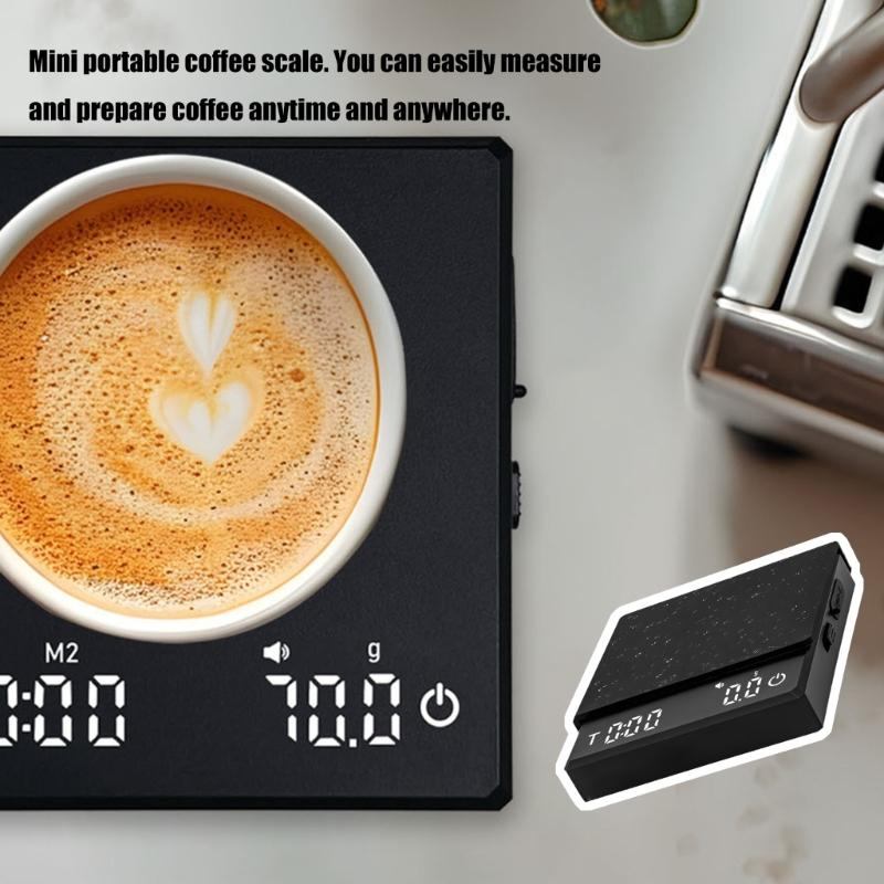 Rechargeable Digital Scale Kitchen Coffee Scale with Automatic Timing High Precisions 5 Modes Drip Espresso Scale