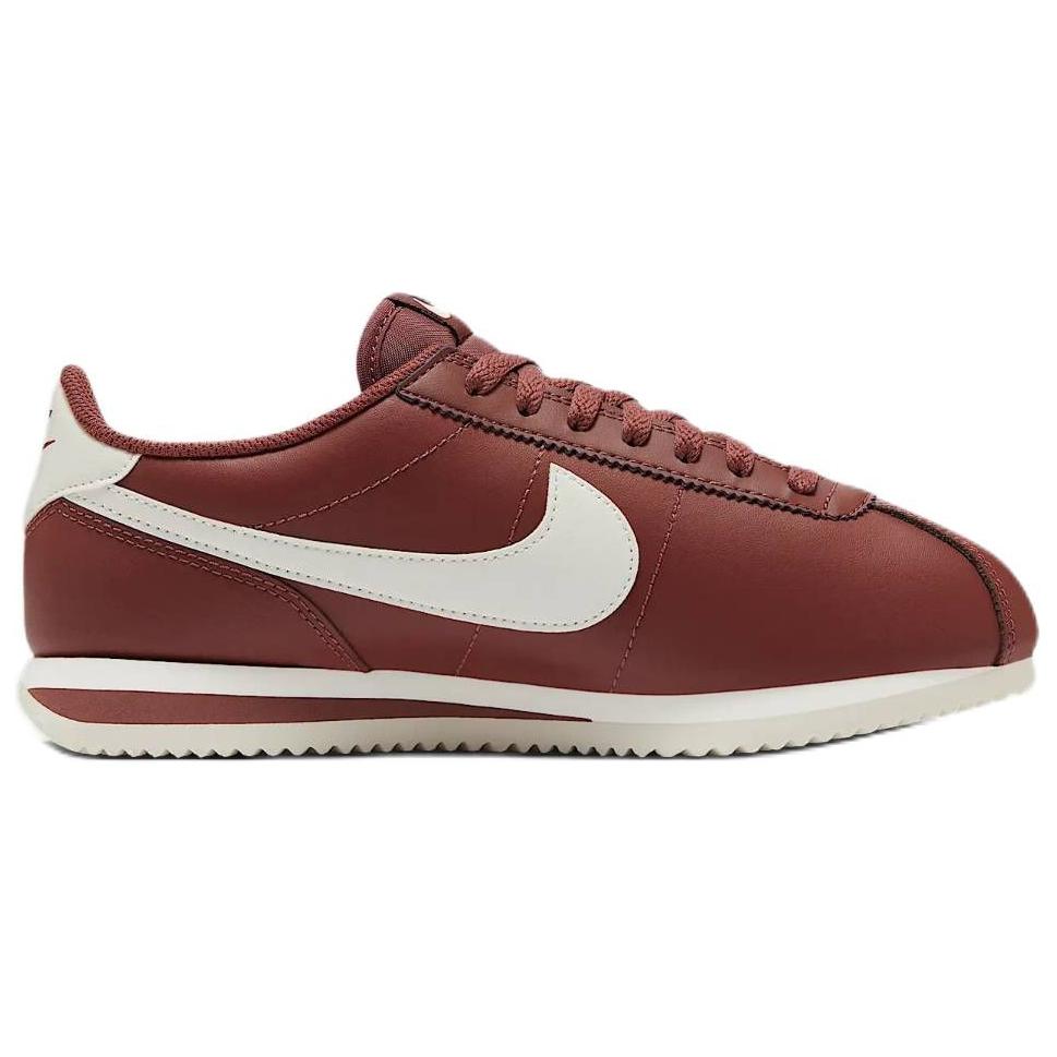 Nike Cortez Leather Comfortable Versatile Non-Slip Wear-Resistant Low-Top Casual Running Shoes Women sneaker Red Brown DN1791-201