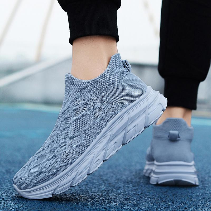 Zapatillas Deportivas Mujer Negro Blanco Caqui Hombres Casuales Ligeras Slip-on Calcetines Zapatos Pareja Zapatillas para Correr