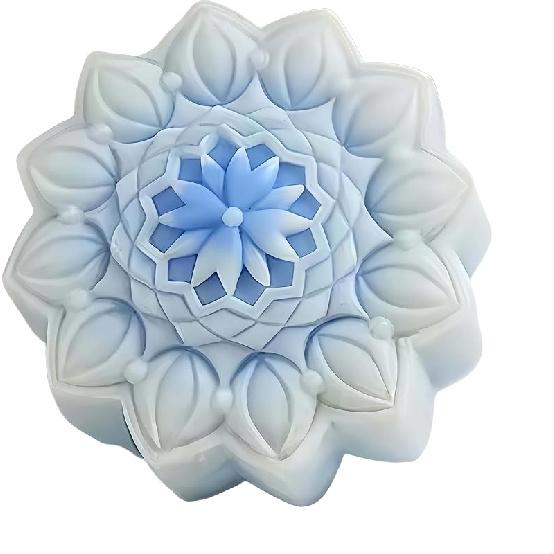 Hexagon Classical Pattern Soap Mold Candle Wax Molds,Decorated Epoxy Resin Aroma Plaster Diffuser Mould,DIY Silicone Mould for Handmade Soap Making