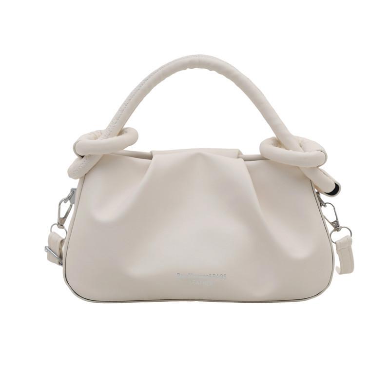 Popular High-end Niche Bag Women's 2025 New Summer Versatile Messenger Bag Fashionable Portable Pleated Small Bag