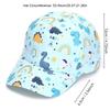 Animal Print Kid Baseball Cap Breathable Boy Girl Sunshade Cap Cute Wide Brim Visor Hat  Outdoor