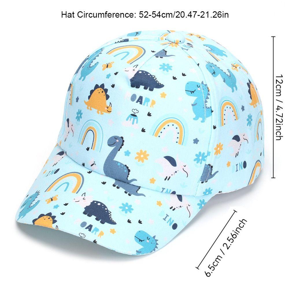 Animal Print Kid Baseball Cap Breathable Boy Girl Sunshade Cap Cute Wide Brim Visor Hat Outdoor