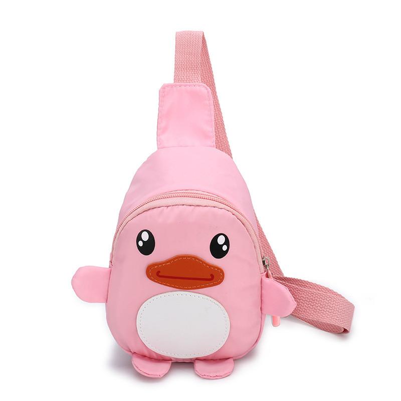 Cute Cartoon Duck Chest Bag For Children Versatile Mini Outdoor Travel Backpack
