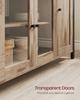 VASAGLE Storage Cabinet, Sideboard, Buffet Table with 3 Doors, for Dining Room, Living Room, Kitchen, 33 x 110 x 75 cm, Industrial Style