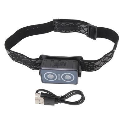 LED Headlamp Flashlight Adjustable Angle Rechargeable Lightweight Head Lamp with Motion Sensor for Outdoor Hiking