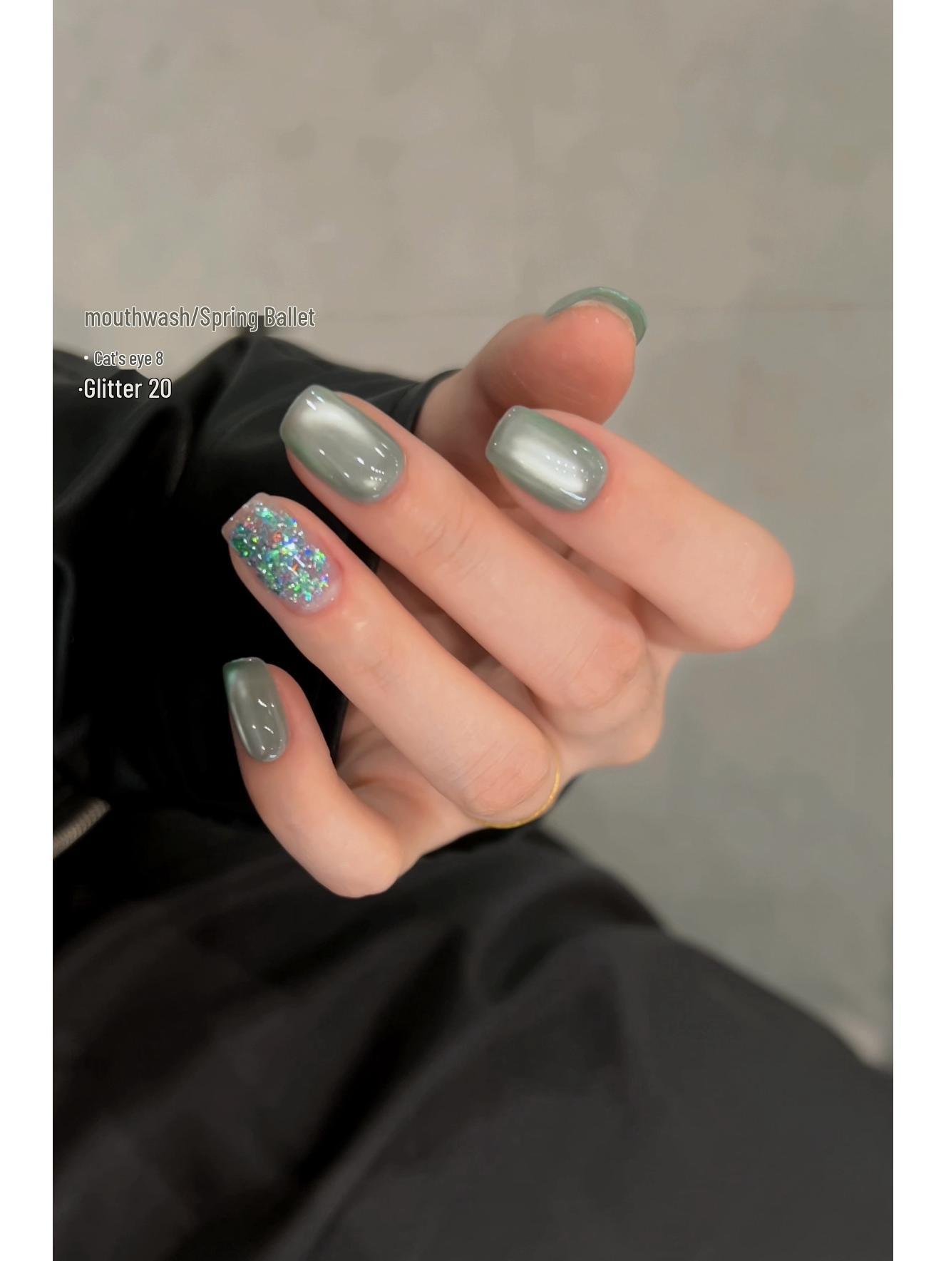 

Весна 2025 г.: 24-цветный гель-лак для кошачьего глаза с блестками для салона