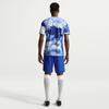 Nike Dri FIT Soccer Jerseys Men's White/Bright Blue/White Crew Neck