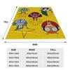 Funny Keroro Manga Blanket Soft Fleece  Cozy Throw Blanket Machine Washable