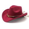 Cowboy Hat With Wide Brim And Adjustable Size For Western Dance Performances