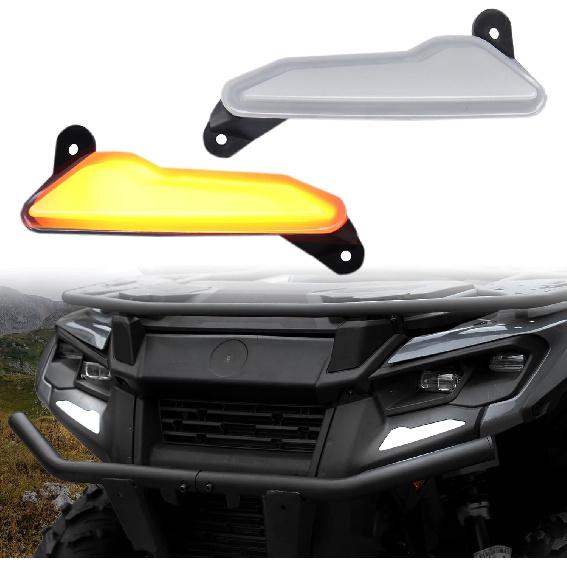 A & UTV PRO LED Front Bumper Lights for Can-Am Outlander 500 700 PRO 2023-2025, DRL Sequential Turn Signal, Auxiliary Lamp for Outlander 500 700 PRO