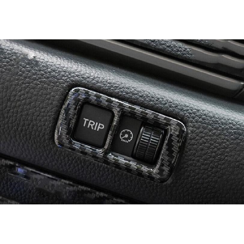 Carbon Fiber Look Headlight Switch Trunk Control Frame For Honda Accord 2018-22