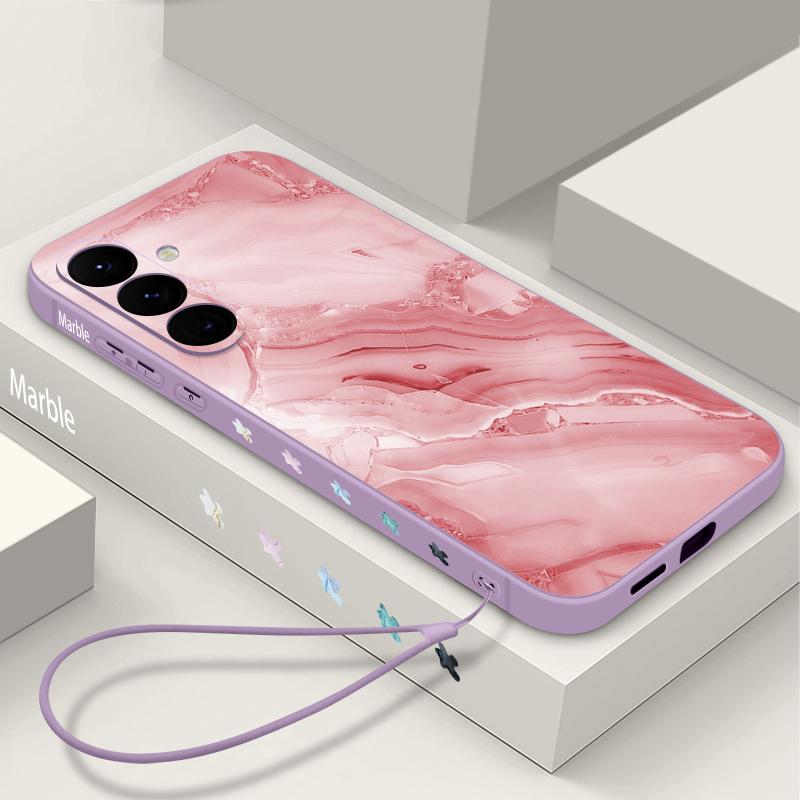 Marble Pattern Phone Case For Samsung Galaxy S26 S25 Ultra S24 S23 S22 Plus S21 FE A15 A16 A17 A35 A36 A54 A55 A56 5G Soft Cover