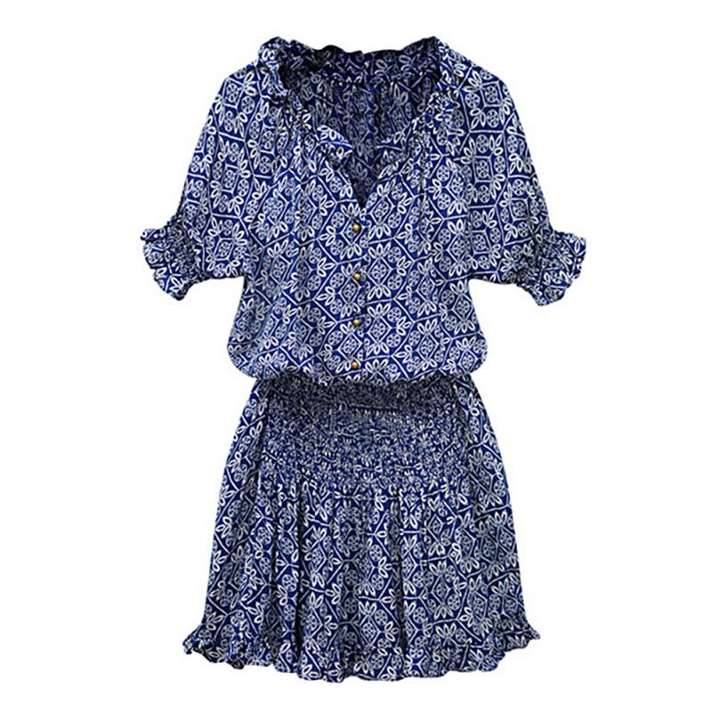 

Летние женские шифоновые пляжные вечерние платья с короткими рукавами, тонкие облегающие платья в горошек с цветочным принтом XL