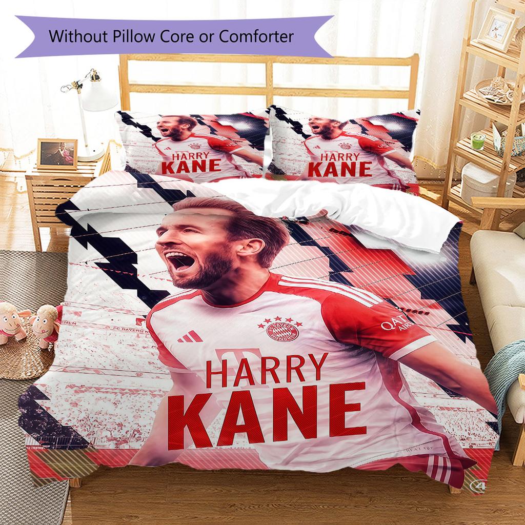 Set Copripiumino Trapuntato Harry Kane Vibes Copripiumino Federa Decorazione per la Casa Regalo di Compleanno (1 * copripiumino + 2 * federa, senza nucleo)