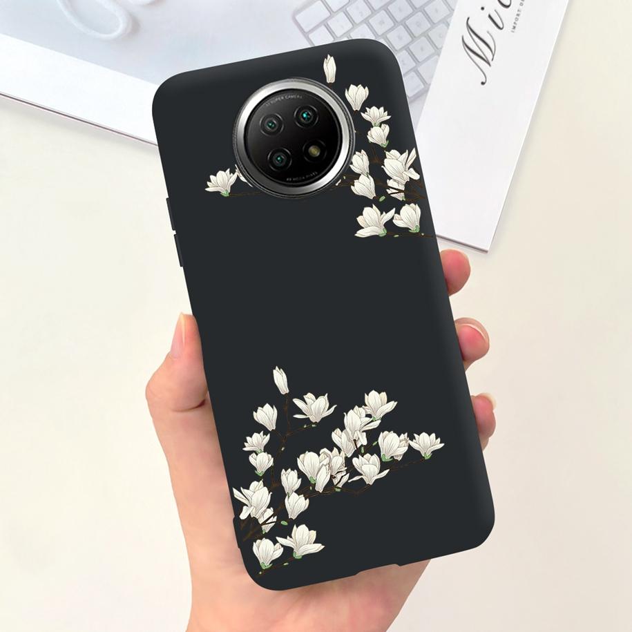 For Xiaomi Redmi Note 9T Note 9 5G Case Fashion Flower Shockproof Silicone Soft Matte Phone Cover For Xiomi Redmi Note 9T Fundas