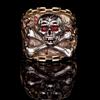 Classic punk style skull men's and women's rings, European and American Halloween ring ornaments