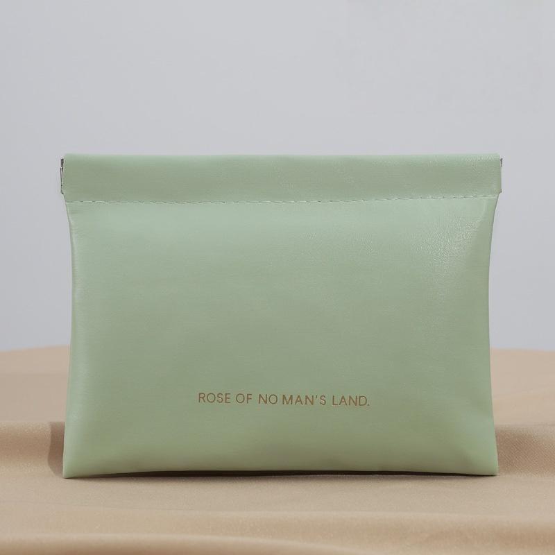 

Автоматически закрывающаяся сумка для хранения, чехол для губной помады, сумка-органайзер для кабелей из ПУ кожи, герметичная сумка для монет, ключей, украшений, наушников, мини-портативная