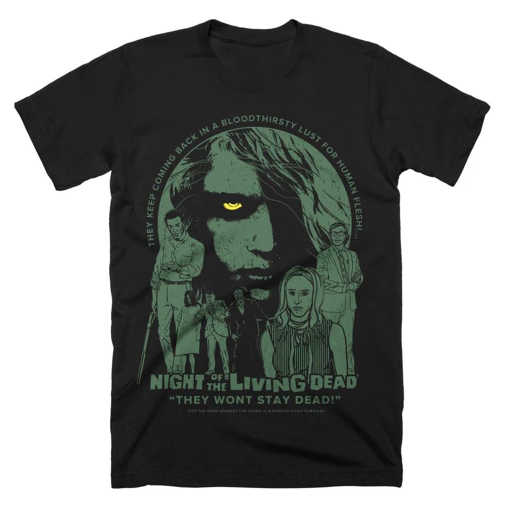 Night of the Living D4ad Graphic Horror Movie Unisex T-Shir XXXL