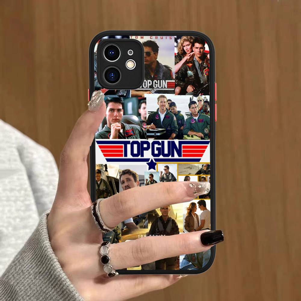 Action Film T-Top G-Gun Matte Transparent Phone Cover For IPhone Case 16 15 14 13 12 11 Pro Max X XS Max Plus