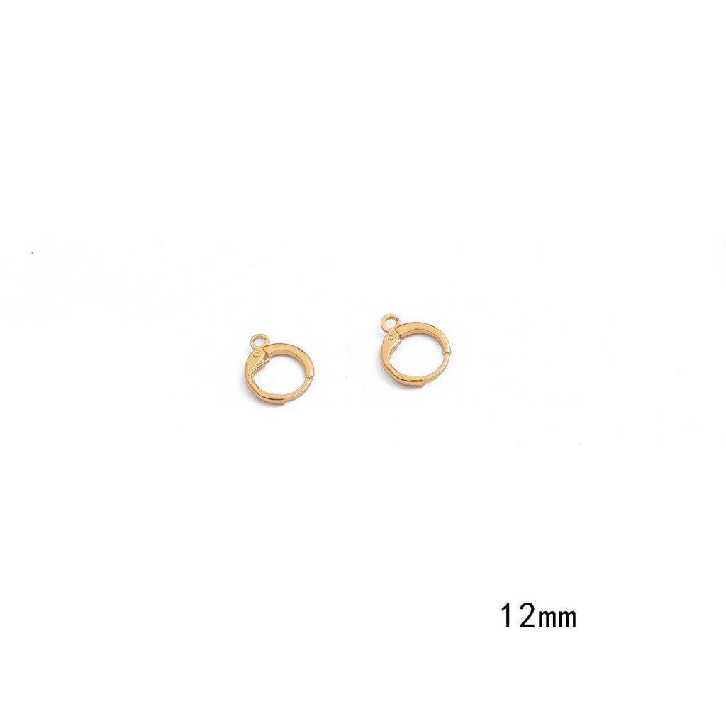 18K Vergoldete Kupfer Creolen - Handgemachter DIY Ohrschmuck