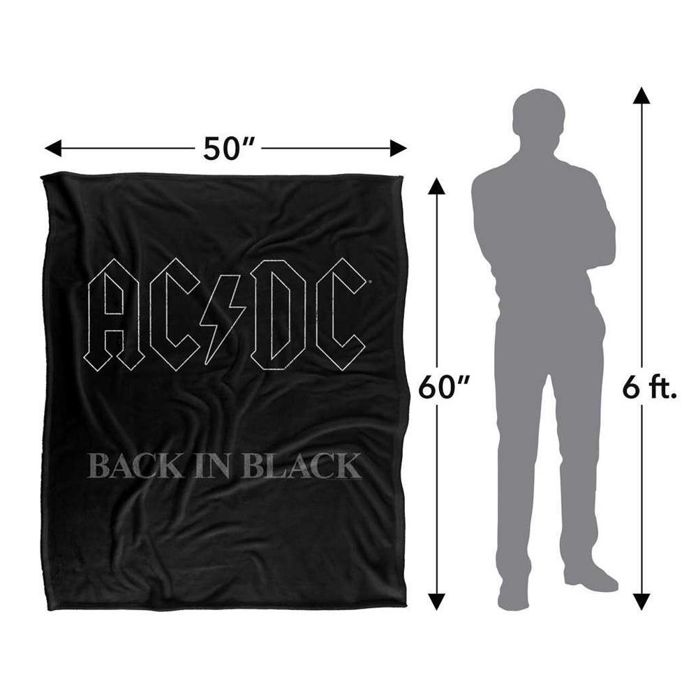 AC/DC Back In Black Silky Supersoft Blanket