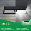 LED Solar Licht Außen Motion Sensor Wand Licht Wasserdichte Garten Lampe Strahler Für Garten Weg Straße