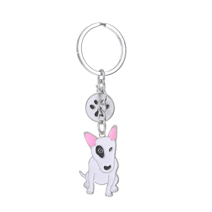 Cute Dog Keyring Gifts Fashionable Animal Charms Small Accessories Car Keyrings and Bag Charms