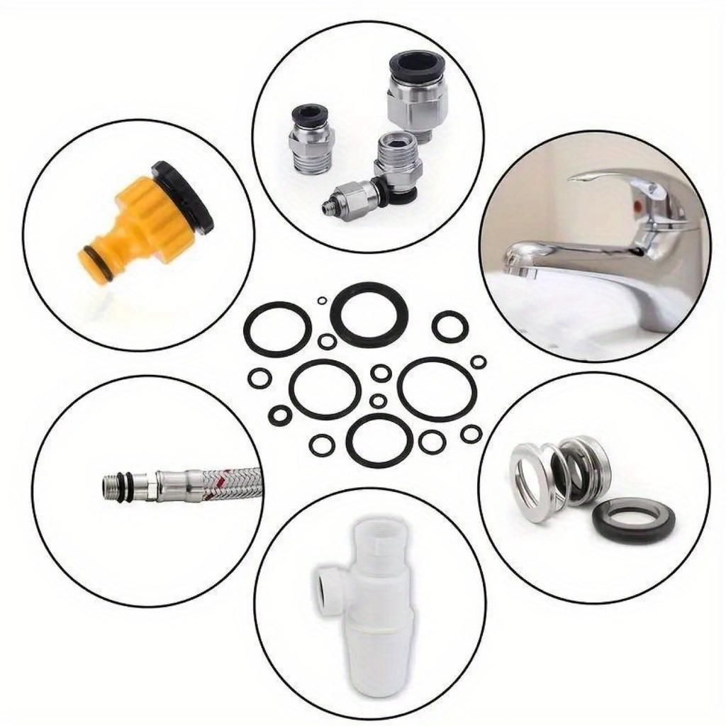225pcs/Bag O-Ring Kit: Durable Rubber Seals for Automotive Machinery Ideal for Plumbing Oil & Water Resistant Assorted Sizes