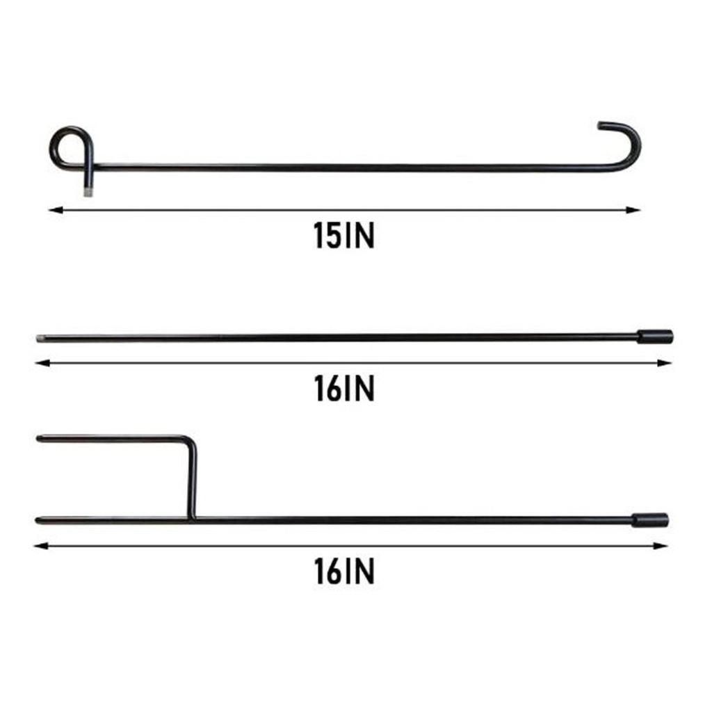 Outdoor Garden Flag Pole Bracket, Painted Iron Art Garden Courtyard, Holiday Decoration Flag Pole Insert