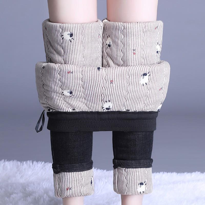 Winter 2026 High-Waisted Elastic Skinny Jeans: Slimming, Flattering, Thickened Silk-Cotton Pencil Pants