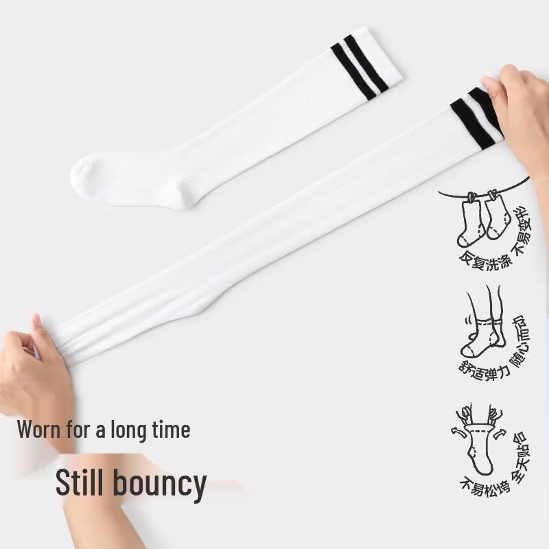 Girls' School Style Mid-Calf Socks