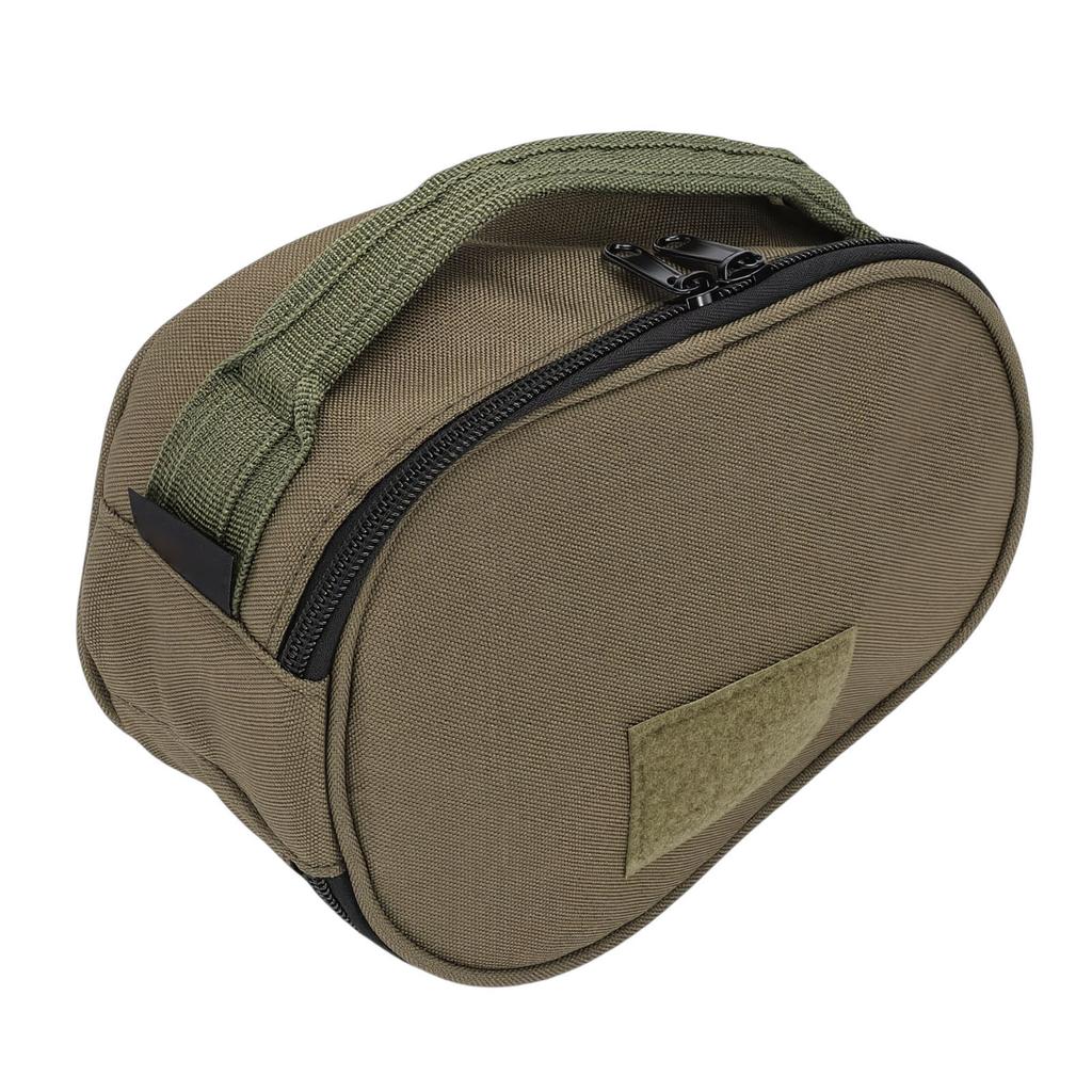 Outdoor Camping Bowl Cup Bag Lunch Box Storage Bag for Utensils Picnic 600D Polyester Fiber Green