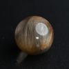 Eigado Gold Rutilated Quartz Gold Needle Good Work Power Amulet Sphere, 30mm, 38g, Quartz, Fortune, Luck, Stone,