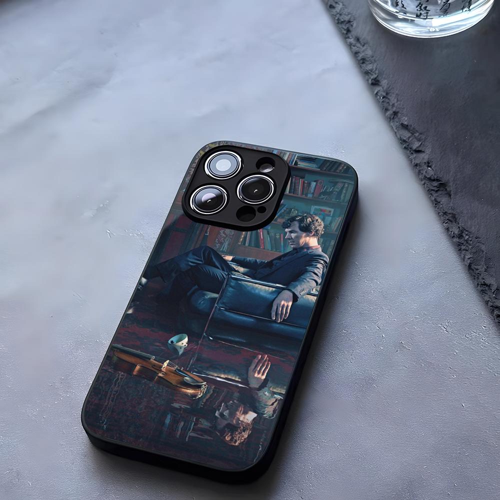 221b-SherlockS-H-Holmes-TV Phone Case Tempered Glass For IPhone 17 13 14 16 12 15 11 Pro Max Plus Mini X XR SE2020 Coque