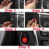 Start Stop Engine A Key To Start Engine Start Button Cover For BMW F Chassis F20 F30 F34 F10 F48 F52 F15 F16 F25 F26 with