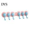 Adhesive Wall Hooks Punch-Free Hook Rack, Self Multi-Hook Organizer, Waterproof Heavy Duty 180 Degree Rotating Storage Hanger for Bathroom And