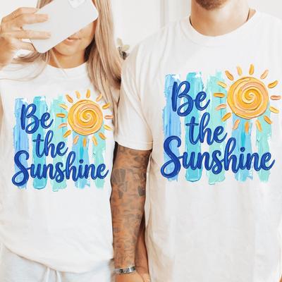 Be The Sunshine Shirt Comfort Colors® Summer Vacation Beach Bum Impasto Art Boho Sun Ocean Surf Holiday Happy Motivational Kindness Quote