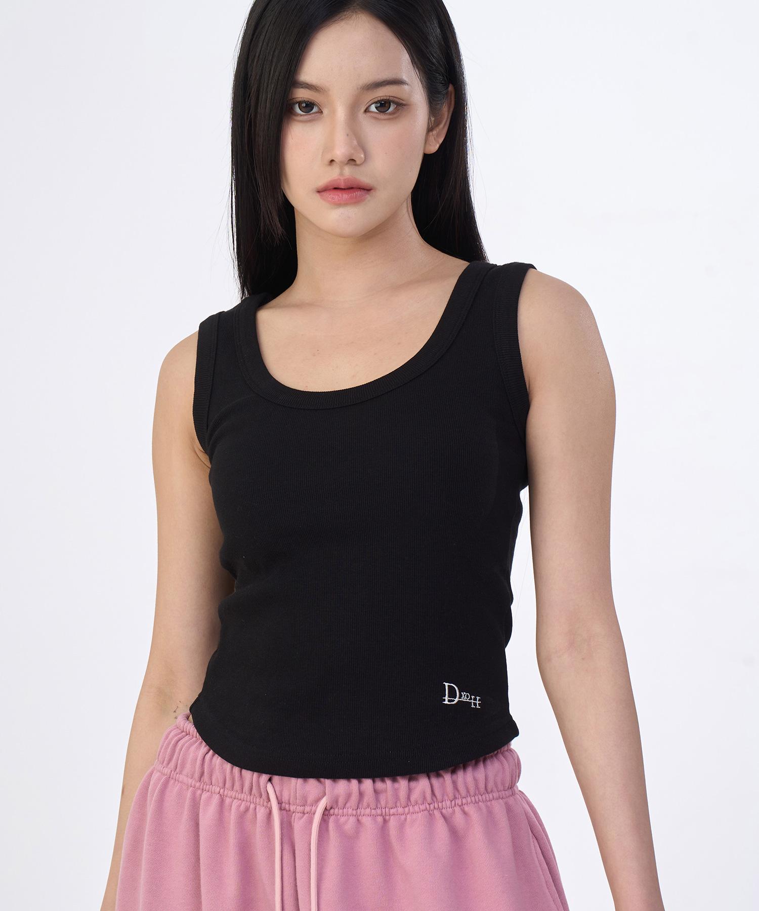 D So H Side Logo Women S Sleeveless Black Free