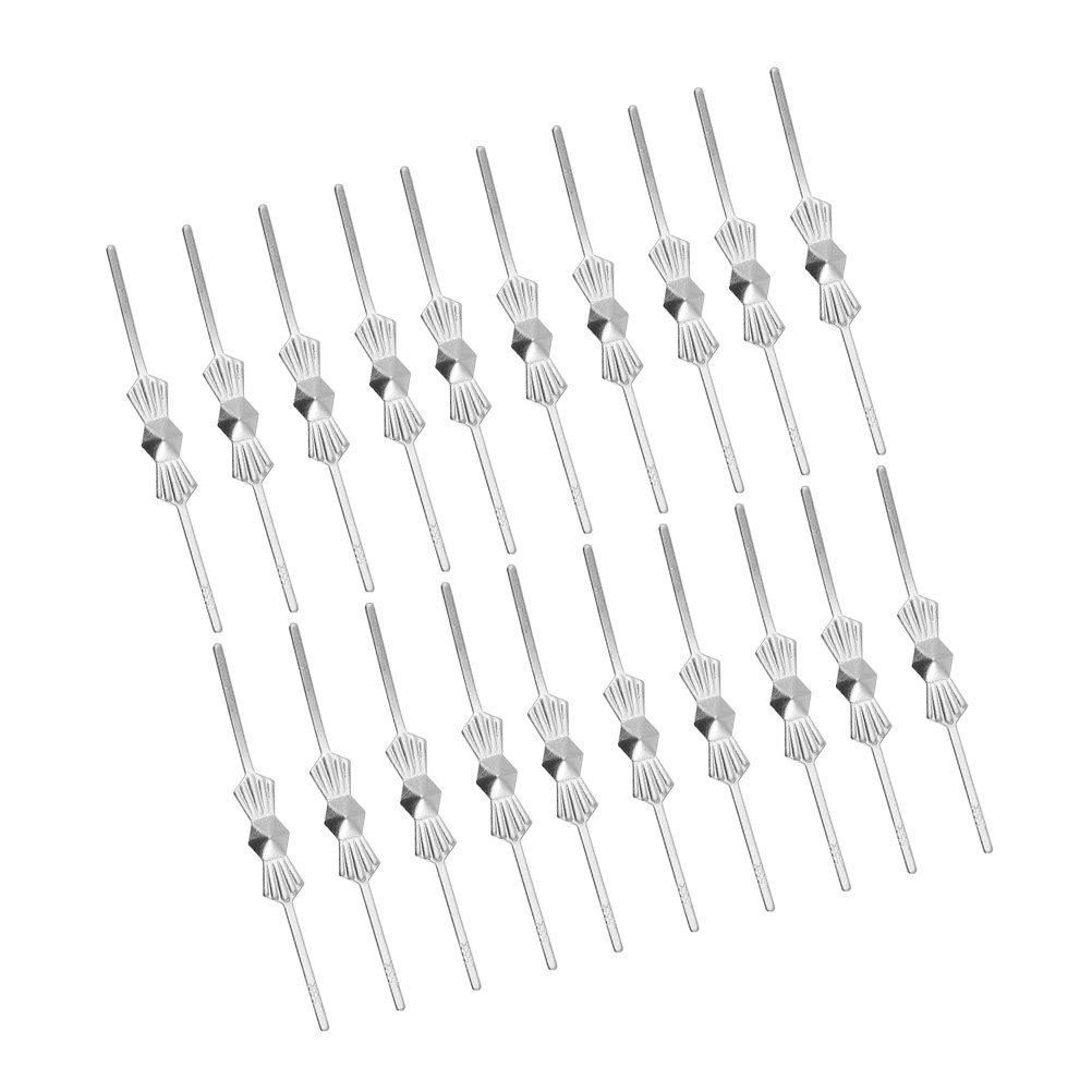 300Pcs Metal Chandelier Connectors Compact Lightweight Bendable Clip Pins for Crystal Pendant Lamps Lamp Hook Replacement Parts