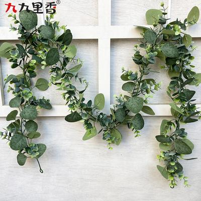 Amerikanische 180cm Künstliche Pflanze Eukalyptus Rundes Blatt Rattan Hochzeitsdekoration
