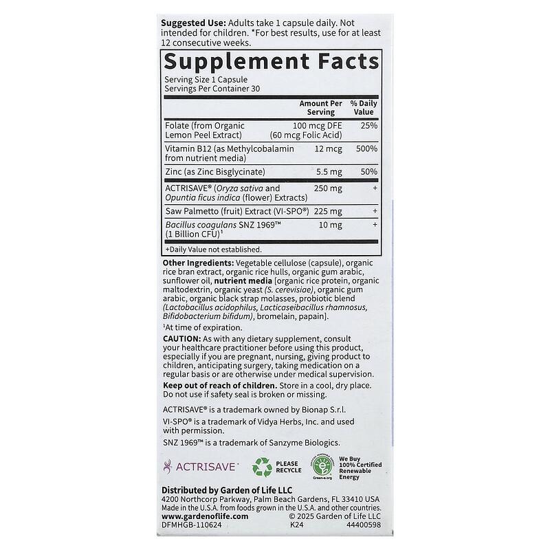 Hair Growth+ for Men, 30 Vegetarian Capsules